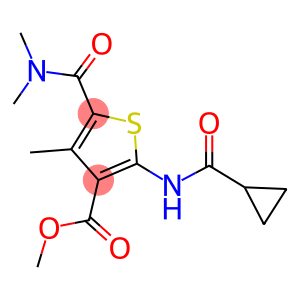 methyl 2-[(cyclopropylcarbonyl)amino]-5-[(dimethylamino)carbonyl]-4-methyl-3-thiophenecarboxylate