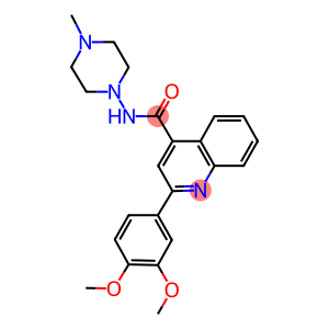 2-(3,4-dimethoxyphenyl)-N-(4-methyl-1-piperazinyl)-4-quinolinecarboxamide