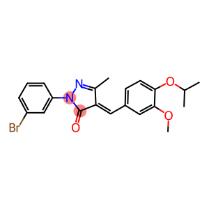 2-(3-bromophenyl)-4-(4-isopropoxy-3-methoxybenzylidene)-5-methyl-2,4-dihydro-3H-pyrazol-3-one