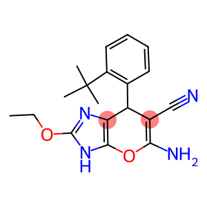 5-amino-7-(2-tert-butylphenyl)-2-ethoxy-3,7-dihydropyrano[2,3-d]imidazole-6-carbonitrile