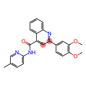 2-(3,4-dimethoxyphenyl)-N-(5-methyl-2-pyridinyl)-4-quinolinecarboxamide