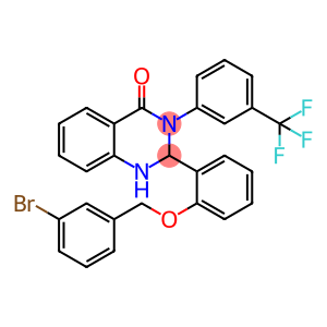 2-{2-[(3-bromobenzyl)oxy]phenyl}-3-[3-(trifluoromethyl)phenyl]-2,3-dihydro-4(1H)-quinazolinone