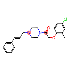 1-[(4-chloro-2-methylphenoxy)acetyl]-4-cinnamylpiperazine