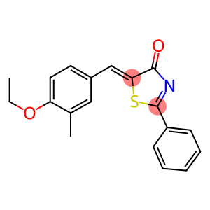 5-(4-ethoxy-3-methylbenzylidene)-2-phenyl-1,3-thiazol-4(5H)-one