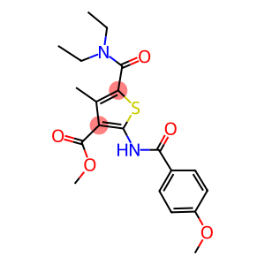 methyl 5-[(diethylamino)carbonyl]-2-[(4-methoxybenzoyl)amino]-4-methyl-3-thiophenecarboxylate