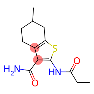 6-methyl-2-(propionylamino)-4,5,6,7-tetrahydro-1-benzothiophene-3-carboxamide