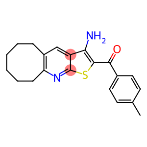 (3-amino-5,6,7,8,9,10-hexahydrocycloocta[b]thieno[3,2-e]pyridin-2-yl)(4-methylphenyl)methanone