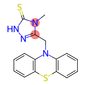 4-methyl-5-(10H-phenothiazin-10-ylmethyl)-2,4-dihydro-3H-1,2,4-triazole-3-thione