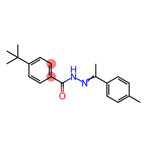 Benzoic acid, 4-(1,1-dimethylethyl)-, 2-[1-(4-methylphenyl)ethylidene]hydrazide