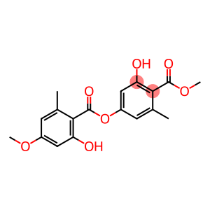 Benzoic acid, 2-hydroxy-4-[(2-hydroxy-4-methoxy-6-methylbenzoyl)oxy]-6-methyl-, methyl ester