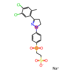 2-[4-[3-(2-Methyl-4,5-dichlorophenyl)-4,5-dihydro-1H-pyrazole-1-yl]phenylsulfonyl]ethanesulfonic acid sodium salt