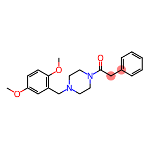 1-{[2,5-bis(methyloxy)phenyl]methyl}-4-(phenylacetyl)piperazine