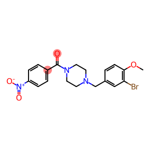 Methanone, [4-[(3-bromo-4-methoxyphenyl)methyl]-1-piperazinyl](4-nitrophenyl)-