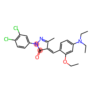 2-(3,4-dichlorophenyl)-4-[4-(diethylamino)-2-ethoxybenzylidene]-5-methyl-2,4-dihydro-3H-pyrazol-3-one