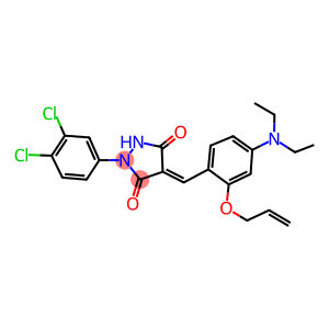 4-[2-(allyloxy)-4-(diethylamino)benzylidene]-1-(3,4-dichlorophenyl)-3,5-pyrazolidinedione