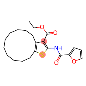 ethyl 2-(2-furoylamino)-4,5,6,7,8,9,10,11,12,13-decahydrocyclododeca[b]thiophene-3-carboxylate