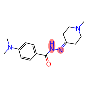 4-(dimethylamino)-N'-(1-methyl-4-piperidinylidene)benzohydrazide