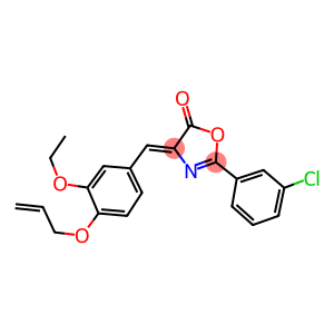 4-[4-(allyloxy)-3-ethoxybenzylidene]-2-(3-chlorophenyl)-1,3-oxazol-5(4H)-one