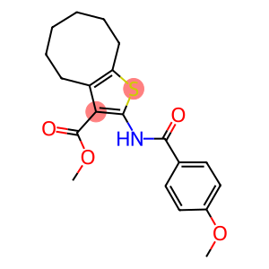 methyl 2-[(4-methoxybenzoyl)amino]-4,5,6,7,8,9-hexahydrocycloocta[b]thiophene-3-carboxylate