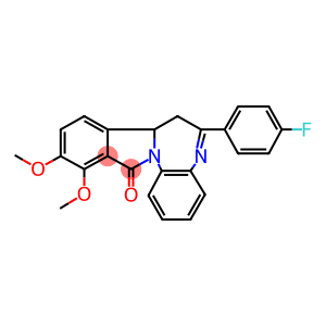 6-(4-fluorophenyl)-10,11-dimethoxy-7,7a-dihydro-12H-isoindolo[2,1-a][1,5]benzodiazepin-12-one