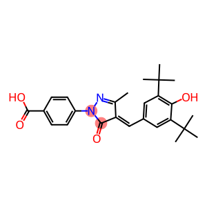 4-[4-(3,5-ditert-butyl-4-hydroxybenzylidene)-3-methyl-5-oxo-4,5-dihydro-1H-pyrazol-1-yl]benzoic acid