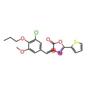 4-(3-chloro-5-methoxy-4-propoxybenzylidene)-2-(2-thienyl)-1,3-oxazol-5(4H)-one