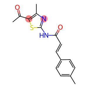 N-(5-acetyl-4-methyl-1,3-thiazol-2-yl)-3-(4-methylphenyl)acrylamide