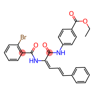 ethyl 4-({2-[(2-bromobenzoyl)amino]-5-phenyl-2,4-pentadienoyl}amino)benzoate