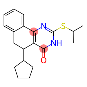 5-cyclopentyl-2-(isopropylsulfanyl)-5,6-dihydrobenzo[h]quinazolin-4(3H)-one