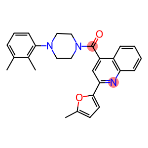 4-{[4-(2,3-dimethylphenyl)-1-piperazinyl]carbonyl}-2-(5-methyl-2-furyl)quinoline