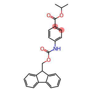 Benzoic acid, 4-[[(9H-fluoren-9-ylmethoxy)carbonyl]amino]-, 1-methylethyl ester (9CI)