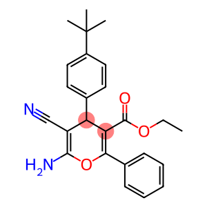 ethyl 6-amino-4-[4-(tert-butyl)phenyl]-5-cyano-2-phenyl-4H-pyran-3-carboxylate