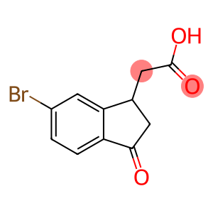 2-(6-bromo-3-oxo-2,3-dihydro-1H-inden-1-yl)acetic acid