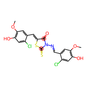 5-(2-chloro-4-hydroxy-5-methoxybenzylidene)-3-[(2-chloro-4-hydroxy-5-methoxybenzylidene)amino]-2-thioxo-1,3-thiazolidin-4-one