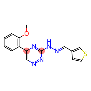 3-thiophenecarbaldehyde [5-(2-methoxyphenyl)-1,2,4-triazin-3-yl]hydrazone