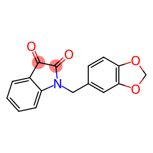 1-(1,3-BENZODIOXOL-5-YLMETHYL)-1H-INDOLE-2,3-DIONE