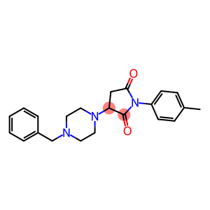 3-(4-benzylpiperazin-1-yl)-1-(4-methylphenyl)pyrrolidine-2,5-dione