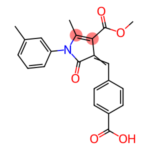 4-{[4-(methoxycarbonyl)-5-methyl-1-(3-methylphenyl)-2-oxo-1,2-dihydro-3H-pyrrol-3-ylidene]methyl}benzoic acid