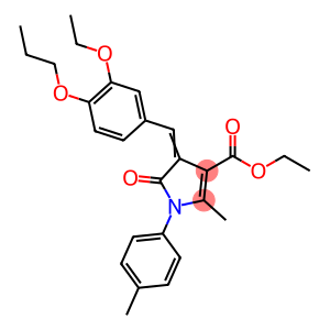 ethyl 4-(3-ethoxy-4-propoxybenzylidene)-2-methyl-1-(4-methylphenyl)-5-oxo-4,5-dihydro-1H-pyrrole-3-carboxylate