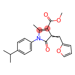 methyl 4-(2-furylmethylene)-1-(4-isopropylphenyl)-2-methyl-5-oxo-4,5-dihydro-1H-pyrrole-3-carboxylate