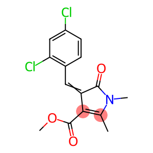 methyl 4-(2,4-dichlorobenzylidene)-1,2-dimethyl-5-oxo-4,5-dihydro-1H-pyrrole-3-carboxylate