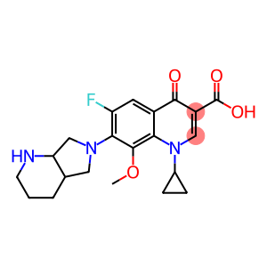 1-cyclopropyl-7-(2,8-diazabicyclo[4.3.0]non-8-yl)-6-fluoro-8-methoxy-4 -oxo-quinoline-3-carboxylic acid