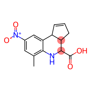 3H-Cyclopenta[c]quinoline-4-carboxylic acid, 3a,4,5,9b-tetrahydro-6-methyl-8-nitro-