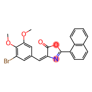 4-(3-bromo-4,5-dimethoxybenzylidene)-2-(1-naphthyl)-1,3-oxazol-5(4H)-one