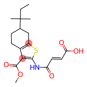 4-{[3-(methoxycarbonyl)-6-tert-pentyl-4,5,6,7-tetrahydro-1-benzothien-2-yl]amino}-4-oxo-2-butenoic acid