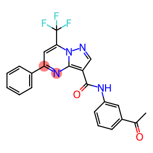 N-(3-acetylphenyl)-5-phenyl-7-(trifluoromethyl)pyrazolo[1,5-a]pyrimidine-3-carboxamide