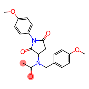 N-(4-methoxybenzyl)-N-[1-(4-methoxyphenyl)-2,5-dioxo-3-pyrrolidinyl]acetamide