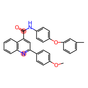 2-(4-methoxyphenyl)-N-[4-(3-methylphenoxy)phenyl]-4-quinolinecarboxamide