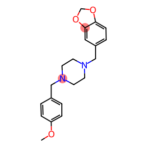 1-(1,3-benzodioxol-5-ylmethyl)-4-(4-methoxybenzyl)piperazine