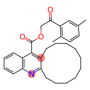 2-(2,5-dimethylphenyl)-2-oxoethyl 6,7,8,9,10,11,12,13,14,15-decahydrocyclododeca[b]quinoline-16-carboxylate